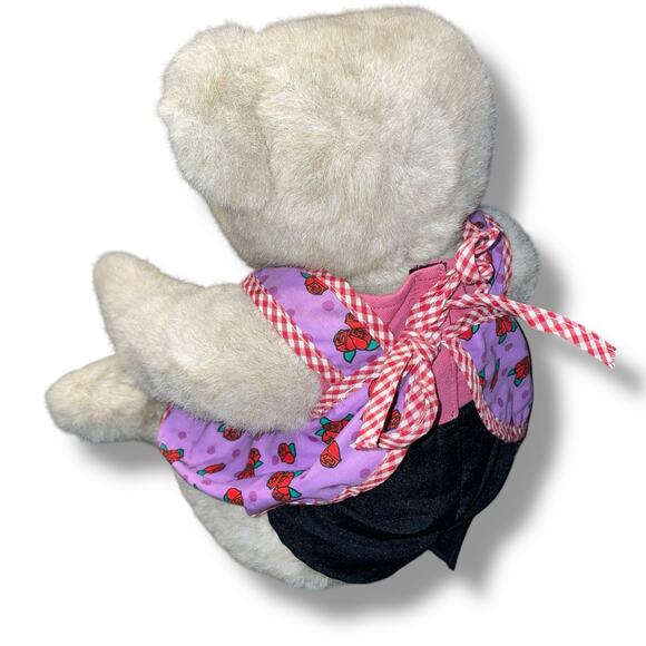 Vermont Teddy Bear Plush Apron Jointed USA 1992 Nursery 18" Stuffed Animal VTG - Picture 7 of 10
